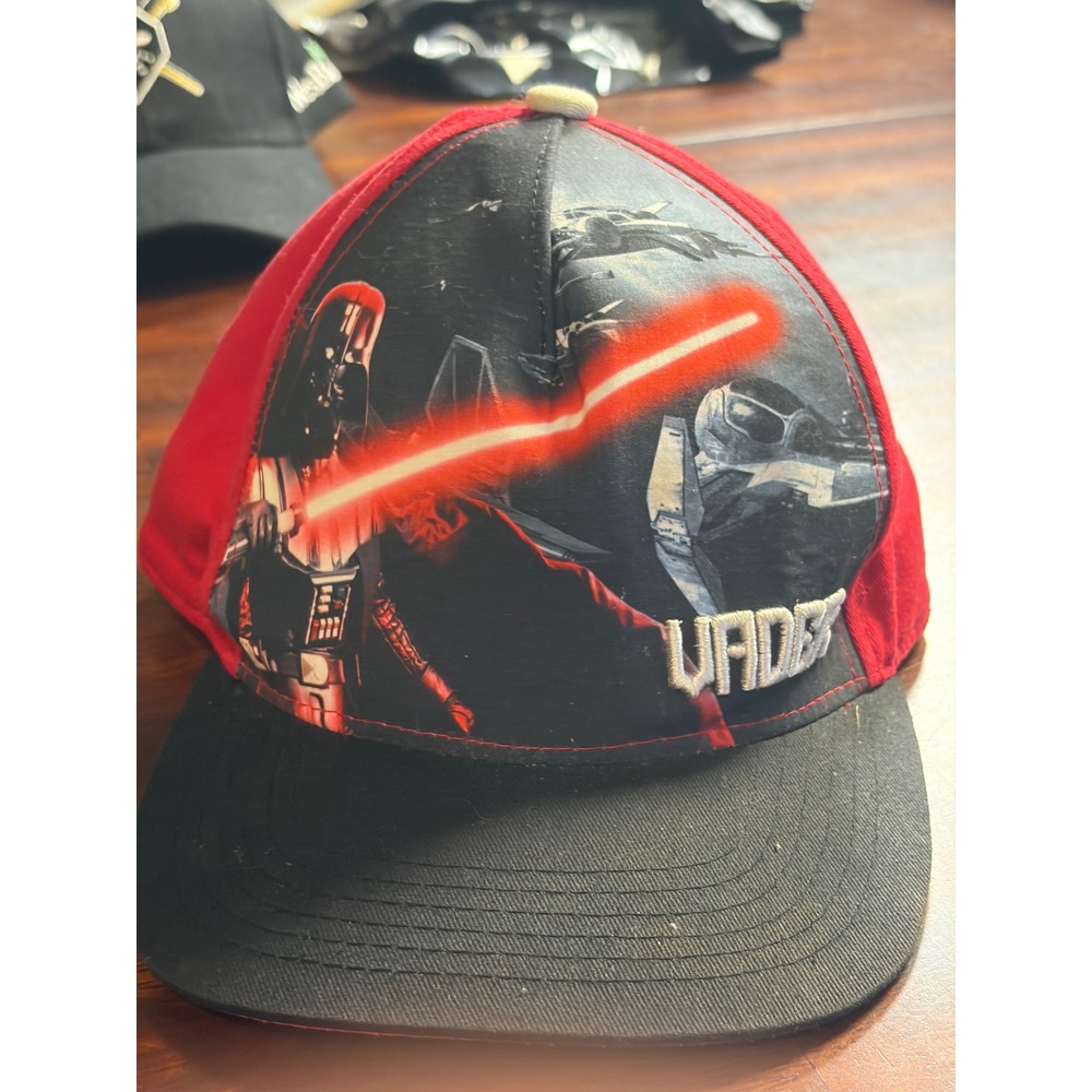 Star Wars Darth Vader Snapback Hat Red Black Stormtrooper Underbrim Cap